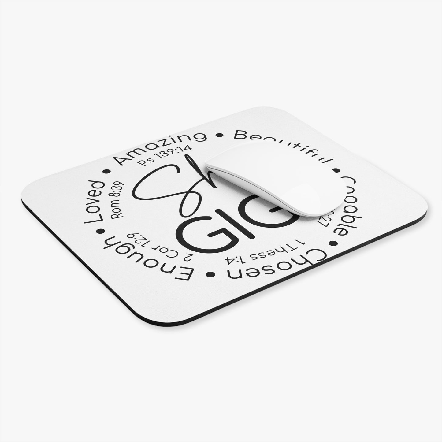 Inspirational Gigi Mouse Pad - Meaningful Desk Accessory for Empowerment